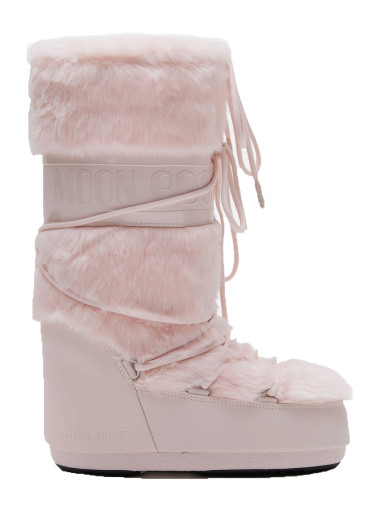 detail Dětské boty Moon Boot Icon Faux Fur JR J042 Dusty Pink