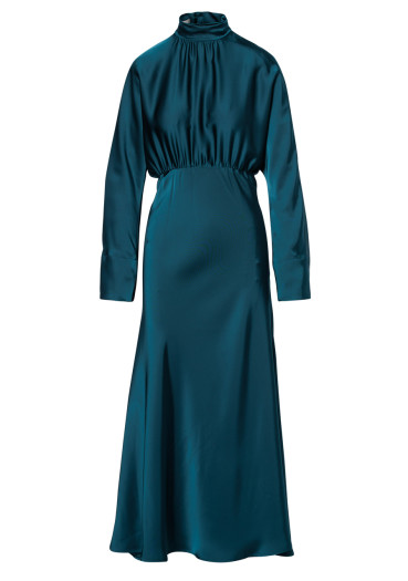 detail Beaumont Natalya Dress Dark Teal