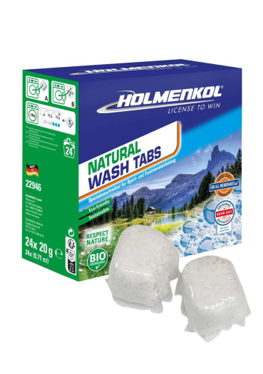 detail Prací kapsle Holmenkol Natural Wash Tabs, 24 pcs