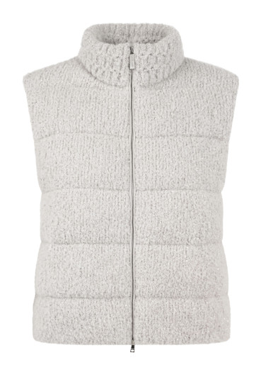detail Marc Cain BA 37.05 M44 Waistcoat 802 Nimbus Cloud
