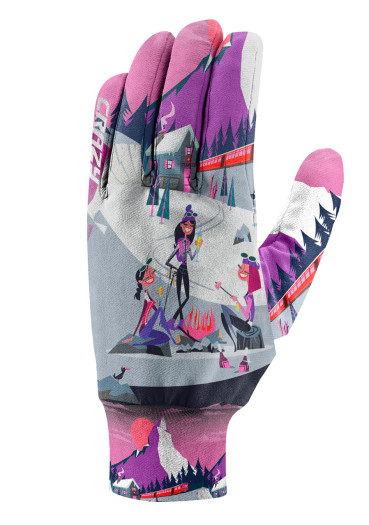 detail Fleecové rukavice Crazy Gloves Touch Selfie