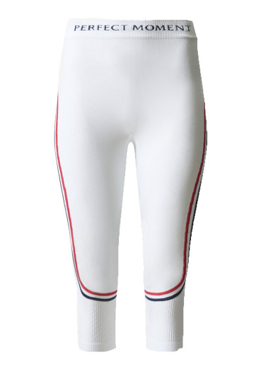 detail Dámské funkční legíny Perfect Moment UYNxPM Ski Team Legging 1707 Snow White