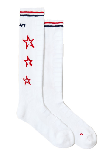 detail Dámské lyžařské ponožky Perfect Moment UYNxPM Ski Team Sock 1707 Snow White