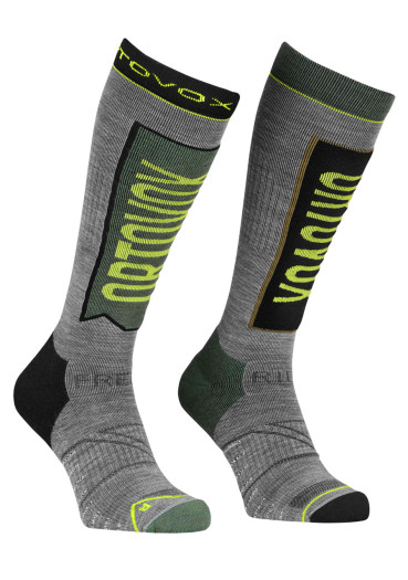 detail Pánské lyžařské ponožky Ortovox Freeride Long Socks Men\\\'s Wild Herbs