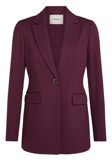 detail Beaumont Hedwig Blazer Dark Berry