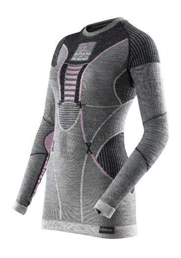 detail Dámské termo triko X-BIONIC 100467 APANI Shirt Long Round Neck Lds Pink