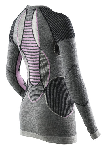 detail Dámské termo triko X-BIONIC 100467 APANI Shirt Long Round Neck Lds Pink