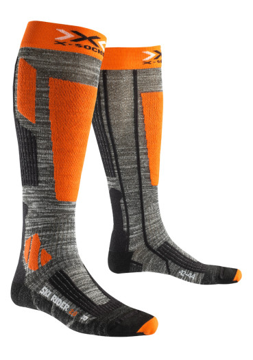 detail Pánské podkolenky  X-SOCKS  SKI RIDER Orange