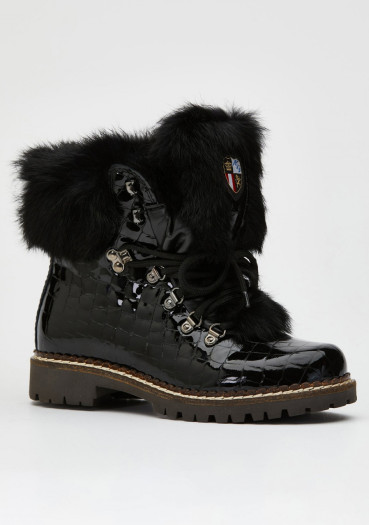 detail Dámské zimní boty Nis 1515404/A Scarponcino Pelle Vittelo Black