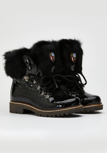 detail Dámské zimní boty Nis 1515404/A Scarponcino Pelle Vittelo Black