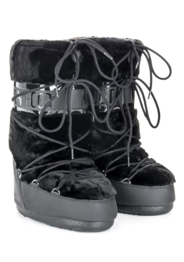 detail Dámské sněhule Tecnica Moon Boot Classic Faux Fur Black