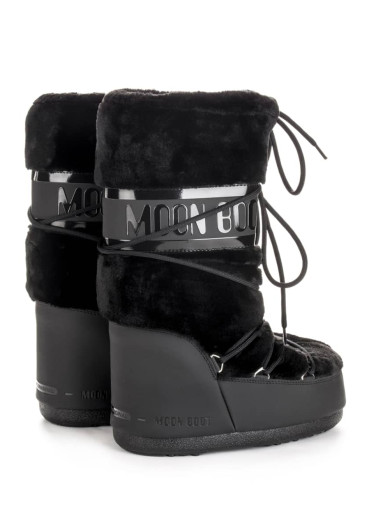 detail Dámské sněhule Tecnica Moon Boot Classic Faux Fur Black