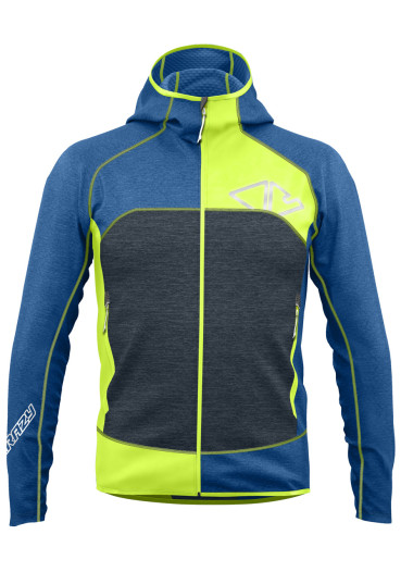 detail Pánská mikina Crazy Pull Resolution Man Yellow Fluo