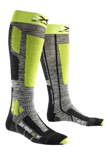 detail Pánské podkolenky X-SOCK SKI RIDER Green Lime