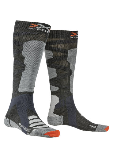 detail X-SOCKS® Ski Silk Merino 4.0 Anthracite Melange/Grey Melange