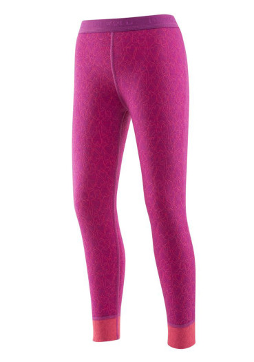 detail Dětské kalhoty DEVOLD ACTIVE HAPPY HEARTS KID LONG JOHNS ORCHID