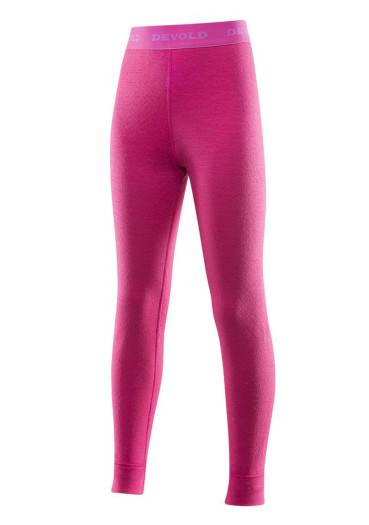 detail Dětské kalhoty DEVOLD DUO ACTIVE JUNIOR LONG PANT CERISE
