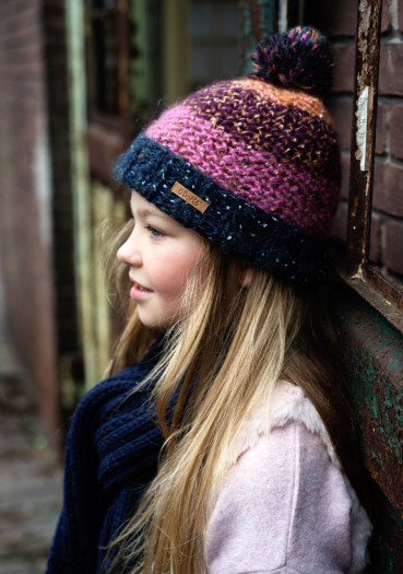 detail Dětská čepice Barts Azalea Beanie dark heather