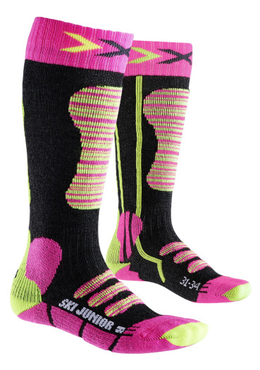 detail Dětské podkolenky X-SOCKS  SKI JUNIOR  Fuchsia/Yellow