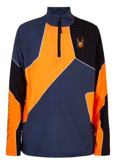detail Dětský rolák Spyder Boys Divide-Zip T-Neck-ebony boe