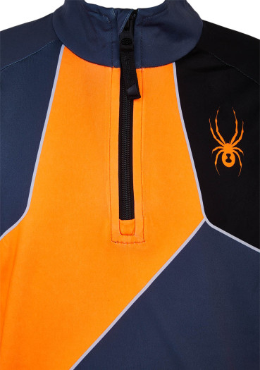 detail Dětský rolák Spyder Boys Divide-Zip T-Neck-ebony boe