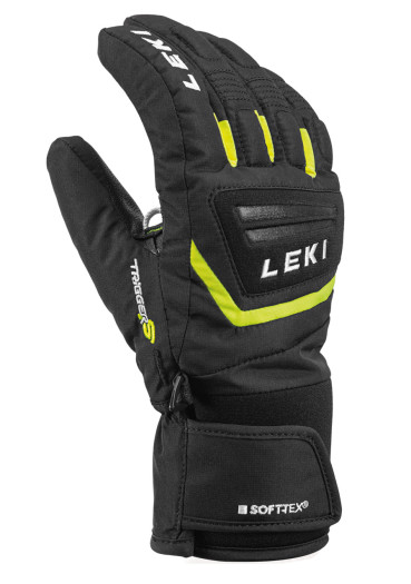 detail Rukavice Leki Griffin S Junior – Black/Ice Lemon