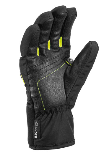 detail Rukavice Leki Griffin S Junior – Black/Ice Lemon