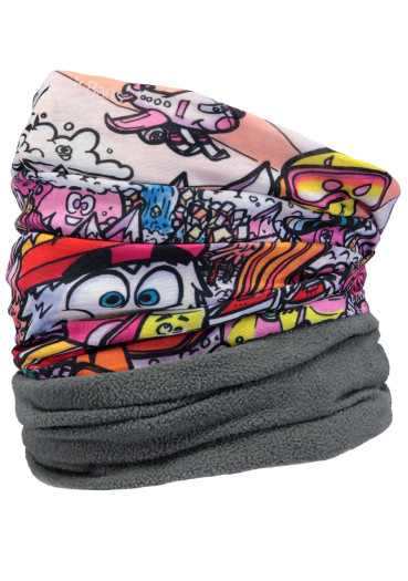 detail Nákrčník Barts Multicol Polar Monster Ski pink
