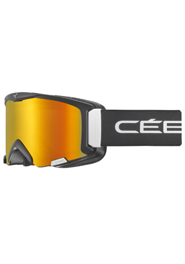 detail Dětské sjezdové brýle Cébé Super Bionic Mat Black/wht/orange