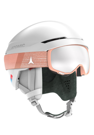 detail Sjezdová helma Atomic Savor Amid White Heather