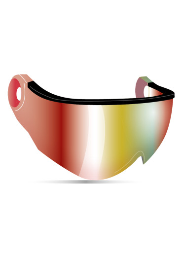 detail Výměnný štít Kask SVI00009 Piuma-R Visor Red Mirror