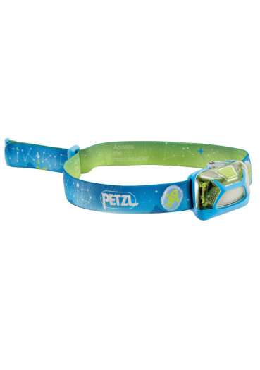 detail Čelovka Petzl Tikkid Hybrid dětská modrá