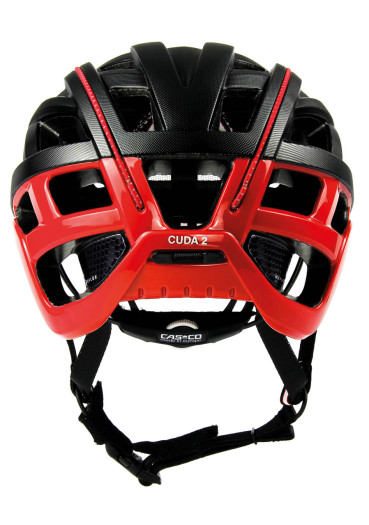 detail Cyklistická helma Casco Cuda 2 Strada Black-Red Structure