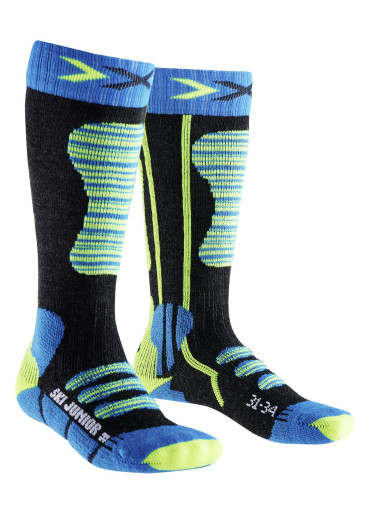detail Dětské podkolenky X-SOCKS  SKI JUNIOR Turguoise/Yellow