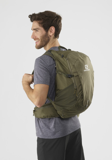 detail Turistický batoh Salomon TRAILBLAZER 30 Martini Ol/Olive Nigh/Ebo