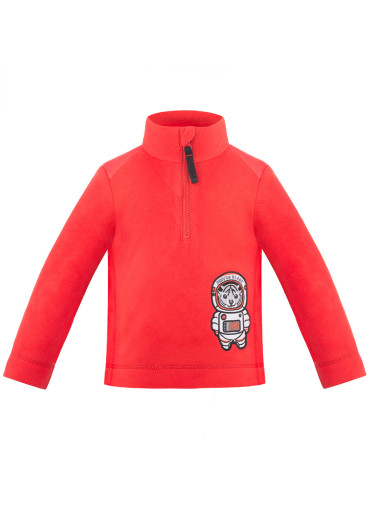 detail Dětská mikina Poivre Blanc W18-1550-BBBY Fleece Sweater scarlet red2