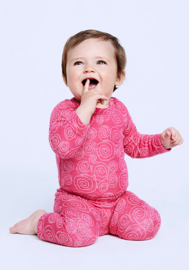 detail Dětské funkční body Devold Active Baby Body Watermelon