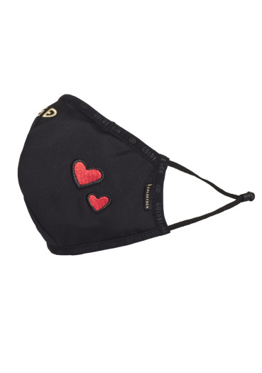 detail Rouška Goldbergh Loes mask Black with Heart
