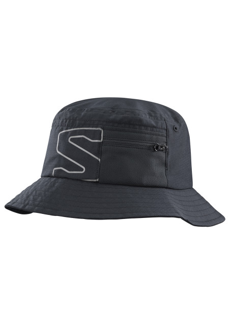 detail Sportovní klobouk SALOMON CLASSIC BUCKET HAT BLACK/BLACK