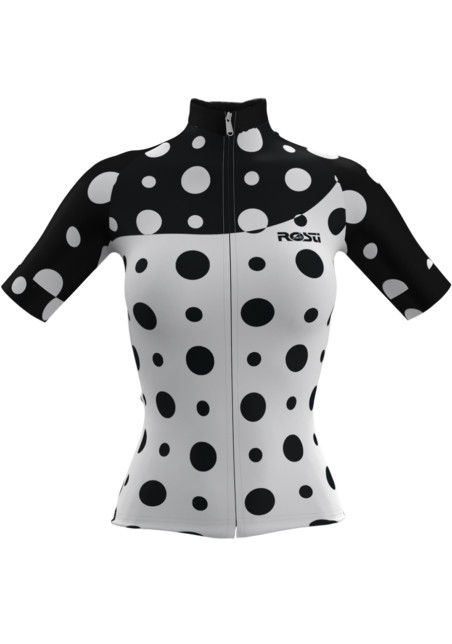 detail Cyklistický dres Rosti Pois lady dres White/Black
