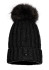detail Dámská čepice Goldbergh Una Beanie Real Pom Black