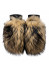 detail Dámské rukavice Gena Mittens Massa Bis Fox Blk/Raccon