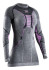 detail Dámské termo triko X-Bionic® Merino Shirt Lg Sl Wmn B343 Black/Grey/Magnolia