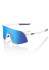 detail Sluneční brýle 100% S3 - Matte White - HiPER Blue Multilayer Mirror Lens