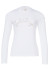 detail Dámské triko Goldbergh Classic Long Sleeve Tee White