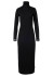 detail Dámské šaty Goldbergh Mireille Long Sleeve Knit Dress Black