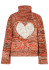 detail Dámský svetr Goldbergh Aimee Long Sleeve Knit Sweater Army/Orange