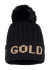 detail Dámská zimní čepice Goldbergh Hodd Beanie Black/Gold