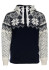 detail Pánský svetr Dale of Norway Vegard WP masculine hoodie C00 Navy Offwhite Smoke