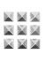 detail Stopa, Gravity Pyramid Suds Silver